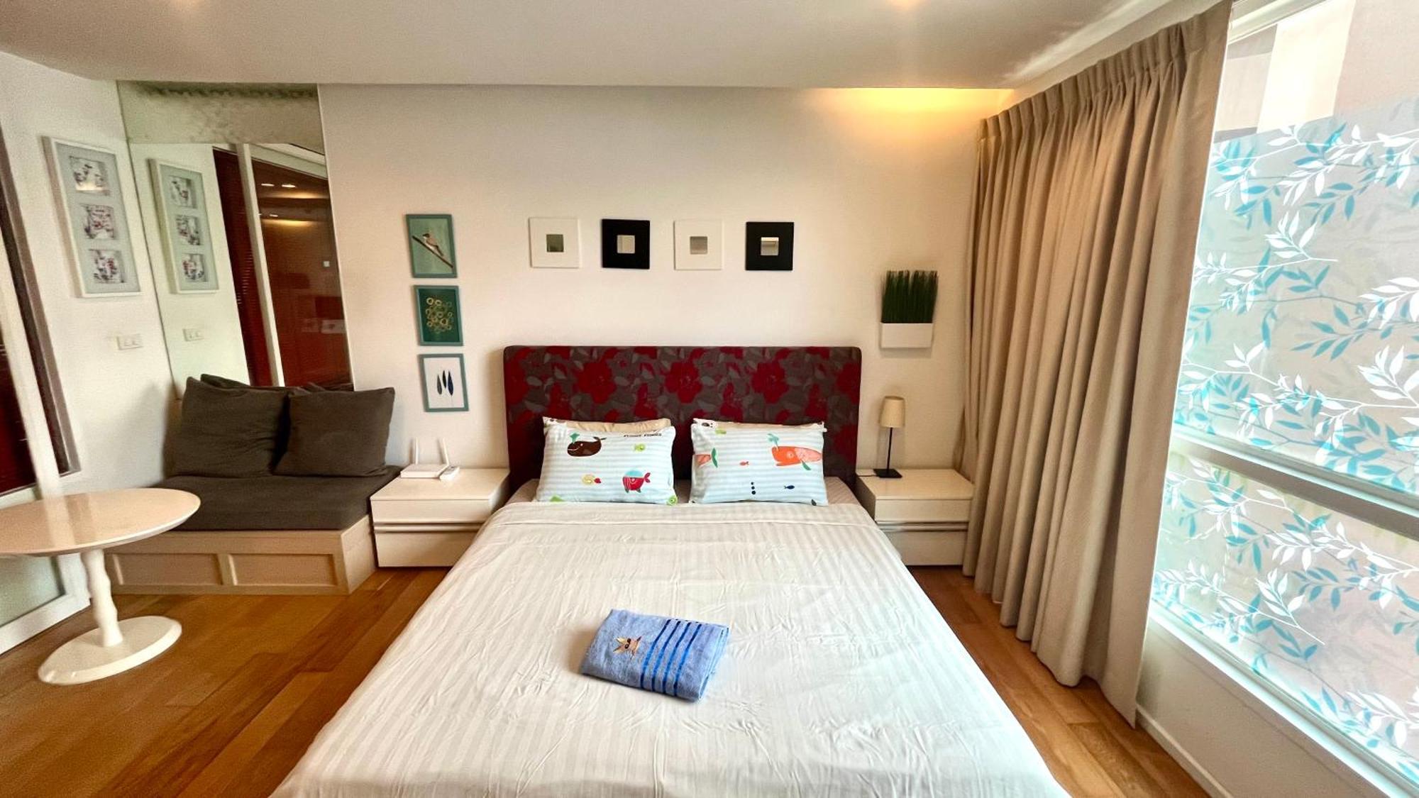 Cozy Studio Walk To Bts Free Wi-Fi Great Location Bangkok Exterior photo
